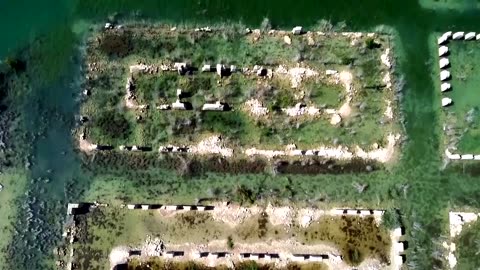 Drought-hit Spanish reservoir reveals bathhouse ruins