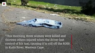 Watch: R300 taxi crash in Cape Town leaves three dead