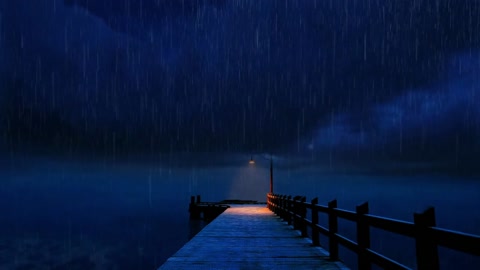 Heavy Rain and Thunder for Sleep Lightpost Dock