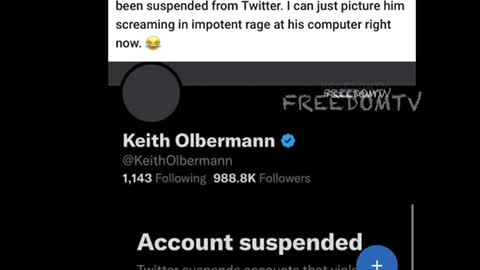 Keith Olberman, jabbed and banned