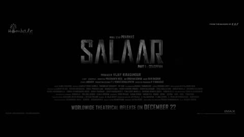 Salaar Release Trailer-Hindi | Prabhas | Parasnath Neel | Prithviraj | Shruti
