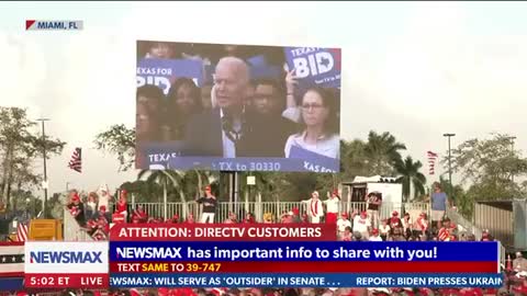 Trump just played a hilarious montage of Joe Biden's dementia moments at his rally in Miami.