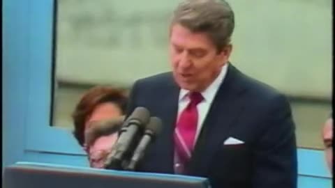 June 12, 1987 - Network Breaks In for President Reagan's Speech from West Berlin