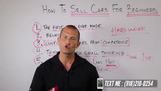 How to sell cars us a beginner!!
