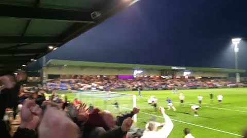 Neil Kengni match-winning goal for Macclesfield FC, versus Mossley AFC, 19_11_2022.