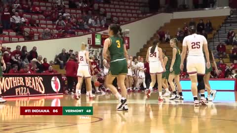 Women's Basketball: Vermont at #11 Indiana (11/8/22)