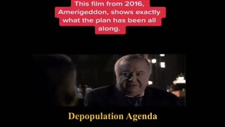 Subliminal message from the movie - 'Amerigeddon' - On depopulation (2016)