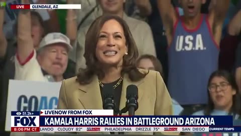 Kamala Harris focuses on the border, immigration during Arizona rally | LiveNOW from FOX