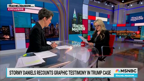 Maddow, Stormy Daniels Awkwardly Role Play Her Testimony From Trump's Trial Pt. 2