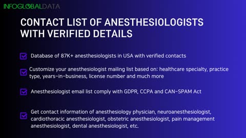 Reaching Out to Anesthesiologists: Unlocking Opportunities with an Anesthesiologist Email List