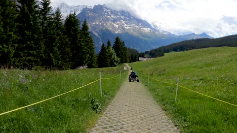 Grindelwald FIRST mountain cart ride | Switzerland Ultimate adventure | 4K 60fps