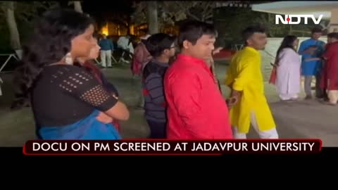 BBC Documentary On PM Modi Screened At Jadavpur University