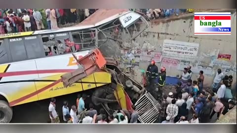 Madaripur expressway railings fall into bus ditch death toll rises to 19