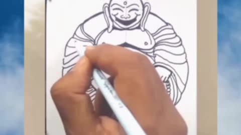 Who was Laughing Buddha? A simple drawing