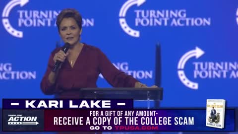 Kari Lake Reveals Her Pronouns In Drop Mic Moment At TPUSA In Maricopa County