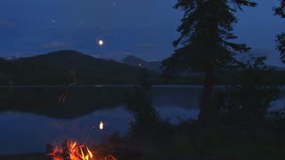 Campfire by Loon Lake