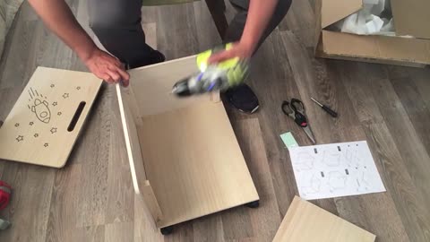 How to Assemble the Take Off Wooden Box On Wheels 35x45x45cm by Milkshake from Myer