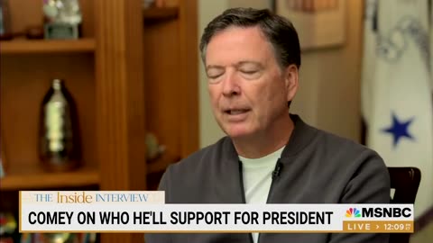 Former FBI Director James Comey on who he’s supporting for President in 2024