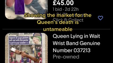 People sell their Queen's queue wristbands for up to $80,000