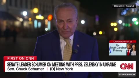 Senator Schumer shilling for Zelensky