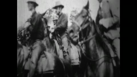 Roosevelt's Rough Riders (1898 Original Black & White Film)