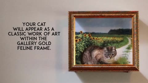 Frame Your Feline: 'Gallery Gold' Feline Frame