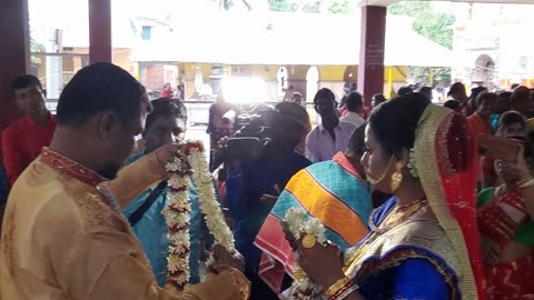 Wedding ceremony at Lord Shiva Tample