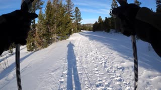 XC skiing on the Continental Divide