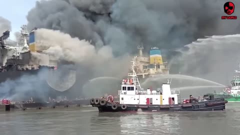 Ship(vessel) got fire in Dry Dock |vesselworld