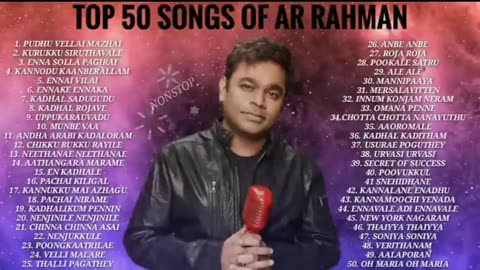 Super Hit Songs by A.R. Rahman | Tamil Songs