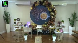 Decoração temática Café para festa de aniversário de adultos