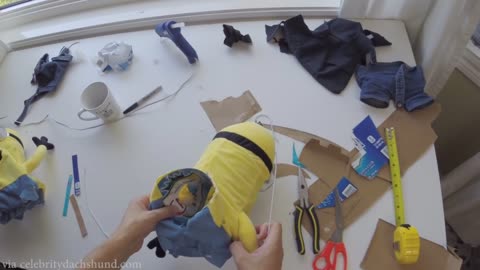 How to Make the Minions Small Dog Costume DIY Costume