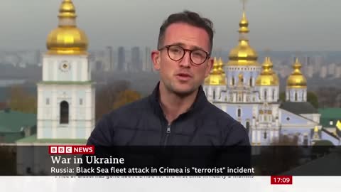 Massive' drone attack on Black Sea Fleet, Russia says – BBC News