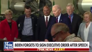 In Sad Moment, Joe Biden Forgets To Sign Executive Order Following Speech