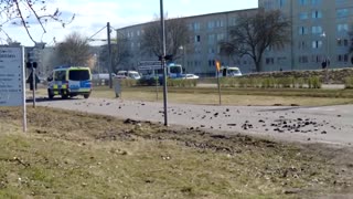 Three injured in clash with Swedish police