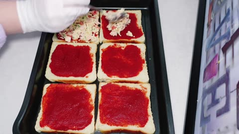 Pizza-Toast : Blitzschnell gemacht ,suuuper saftig