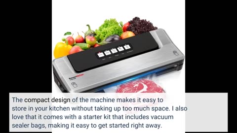 Customer Comments: Bonsenkitchen Food Sealer Machine, Dry/Moist Vacuum Sealer Machine with 5-in...
