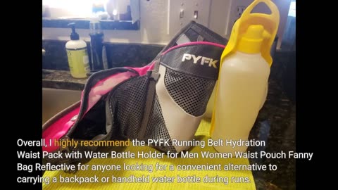 Buyer Reviews: PYFK Running Belt Hydration Waist Pack with Water Bottle Holder for Men Women Wa...