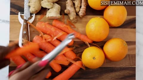 Carrot and Orange Juice for Detox and Beautiful Skin