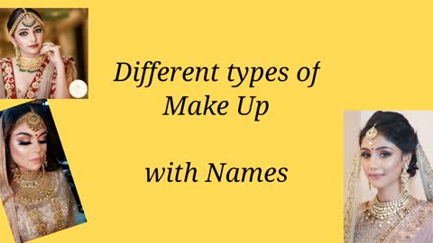 Different Types of Makeup Names • Makeup videos HD Makeup, Smokey, Glitter, RARA • Style Gram