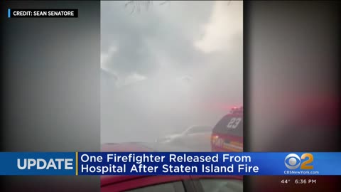 Firefighter seriously injured in Staten Island blaze released from hospital