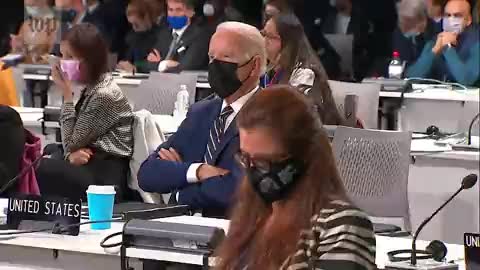 Did Biden Just Fall Asleep During Climate Conference?!