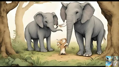 The Brave Rabbit, the Mighty Lion, and the Wise Elephant