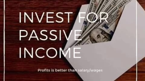 Invest for Passive Income 💰 🤑