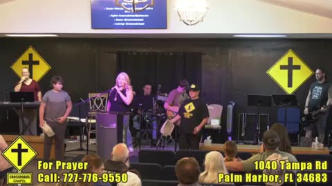 Praise & Worship Music at Crossroads Chapel Palm Harbor on Sunday 7/07/2024