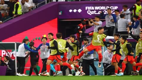 South-Korea wins 2-1 against Portugal going forward at World Cup QUATAR 2022