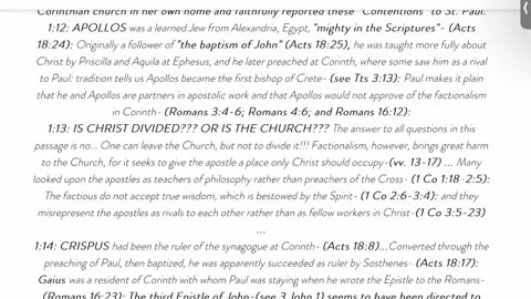 Evening Bible Study (1Corinthians 1:1017, & Matthew 14:14-22) “Unity & Compassion”