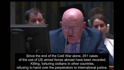 Nebenzya: "The US colleagues putting themselves above the law"