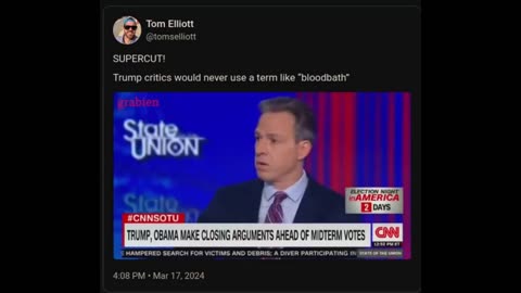 SUPERCUT! Trump critics would never use a term like “bloodbath”