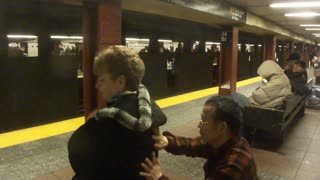 Luodong Massages Mature Woman At Subway Station